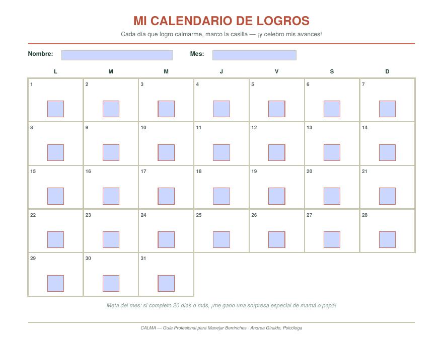 Calendario de Logros