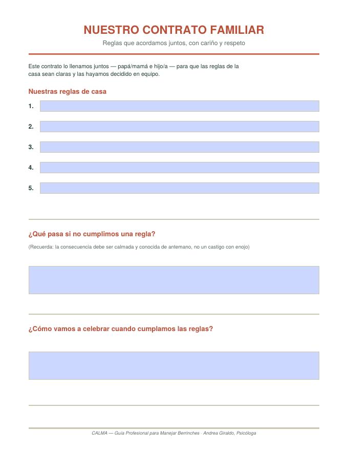Contrato Familiar de Límites
