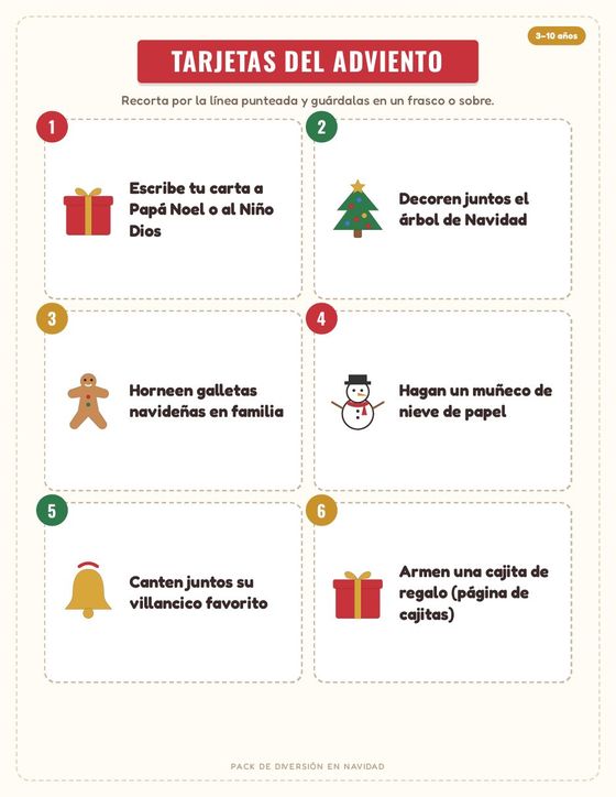 Tarjetas del Adviento