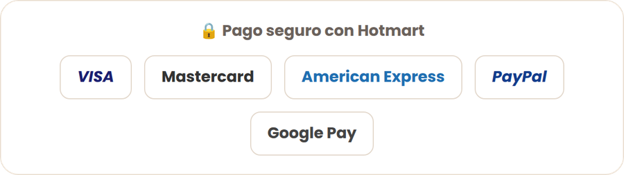 Métodos de pago aceptados en Hotmart